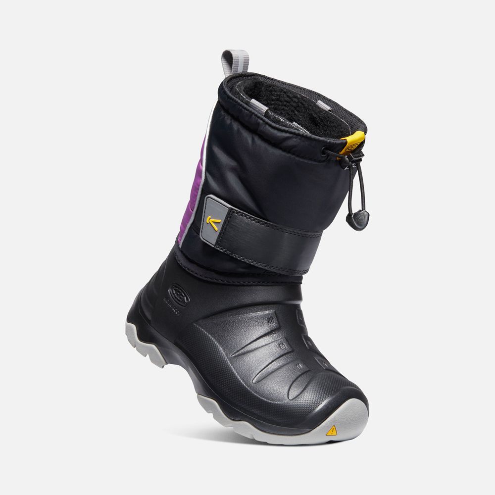 Bottes de Neige Keen Enfant Noir/Violette | Lumi Ii Waterproof | RBPQC-0942